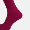 Magenta Mid-Length Merino Socks