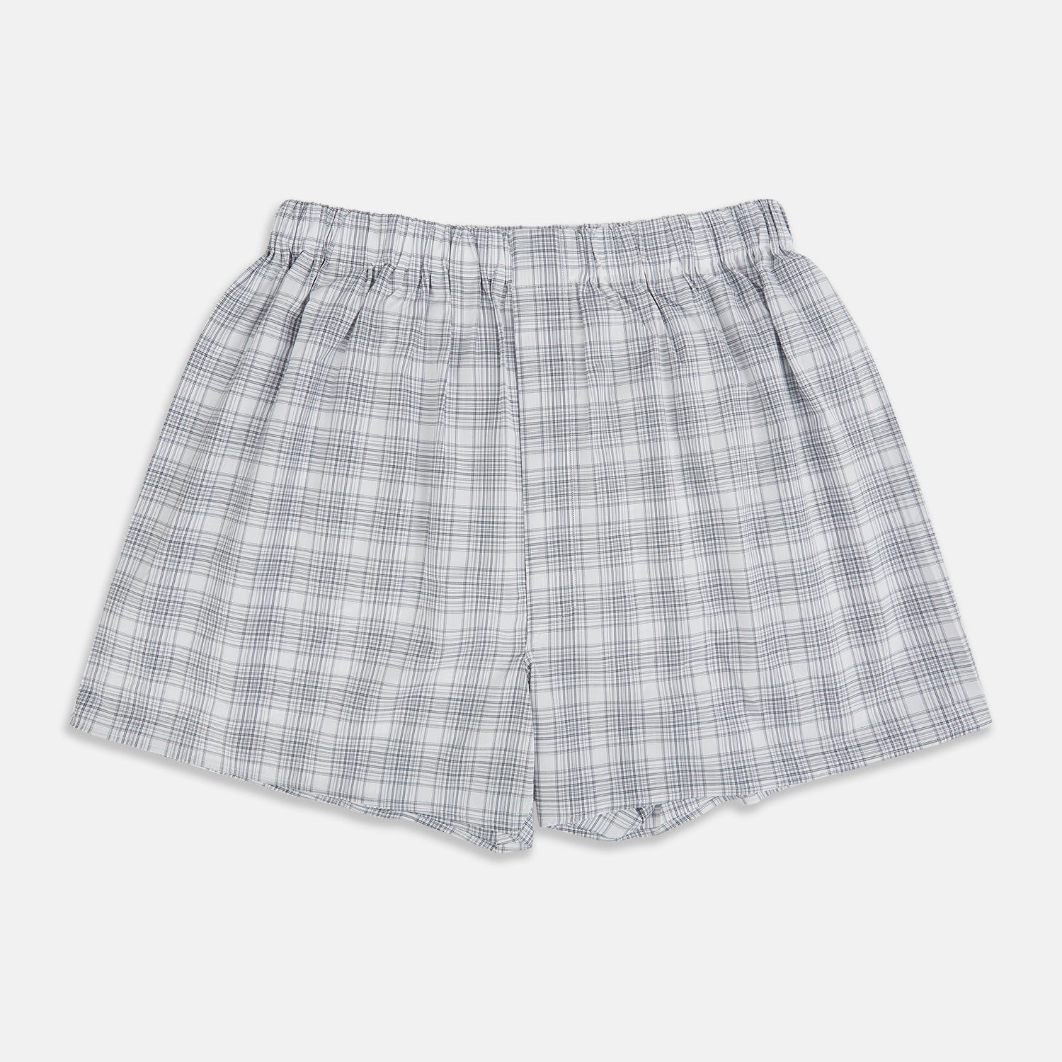 View 1 of product Grey check cotton boxer shorts