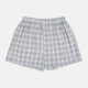 Grey check cotton boxer shorts