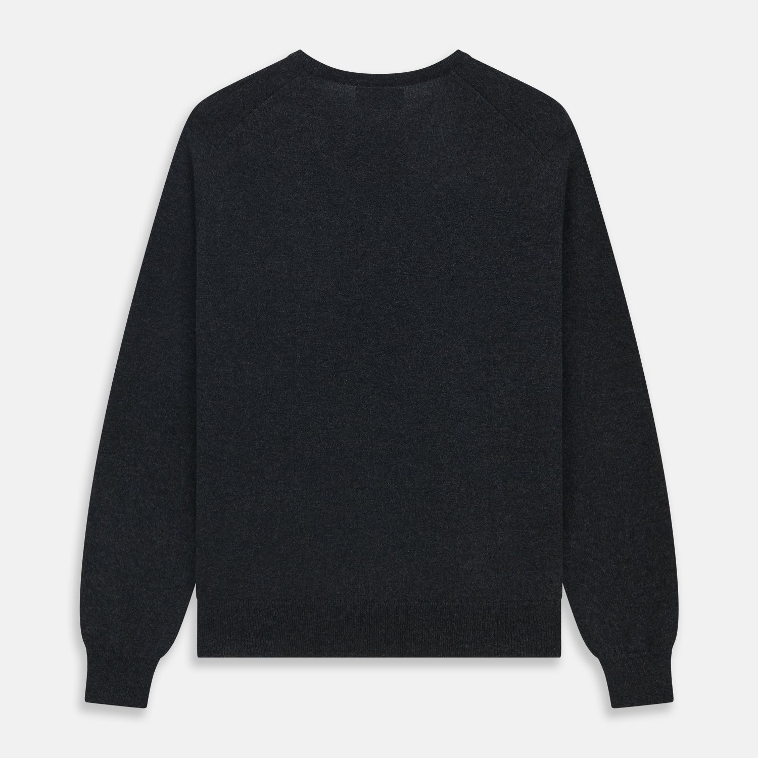 View 4 of product Charcoal V-Neck Cashmere Jumper