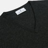 View 2 of product Charcoal V-Neck Cashmere Jumper