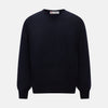 View 1 of product Black long-sleeve V-neck jumper in cashmere