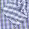 View 2 of product Mid Blue Gingham Check Shirt with T&A Collar and Double Cuffs