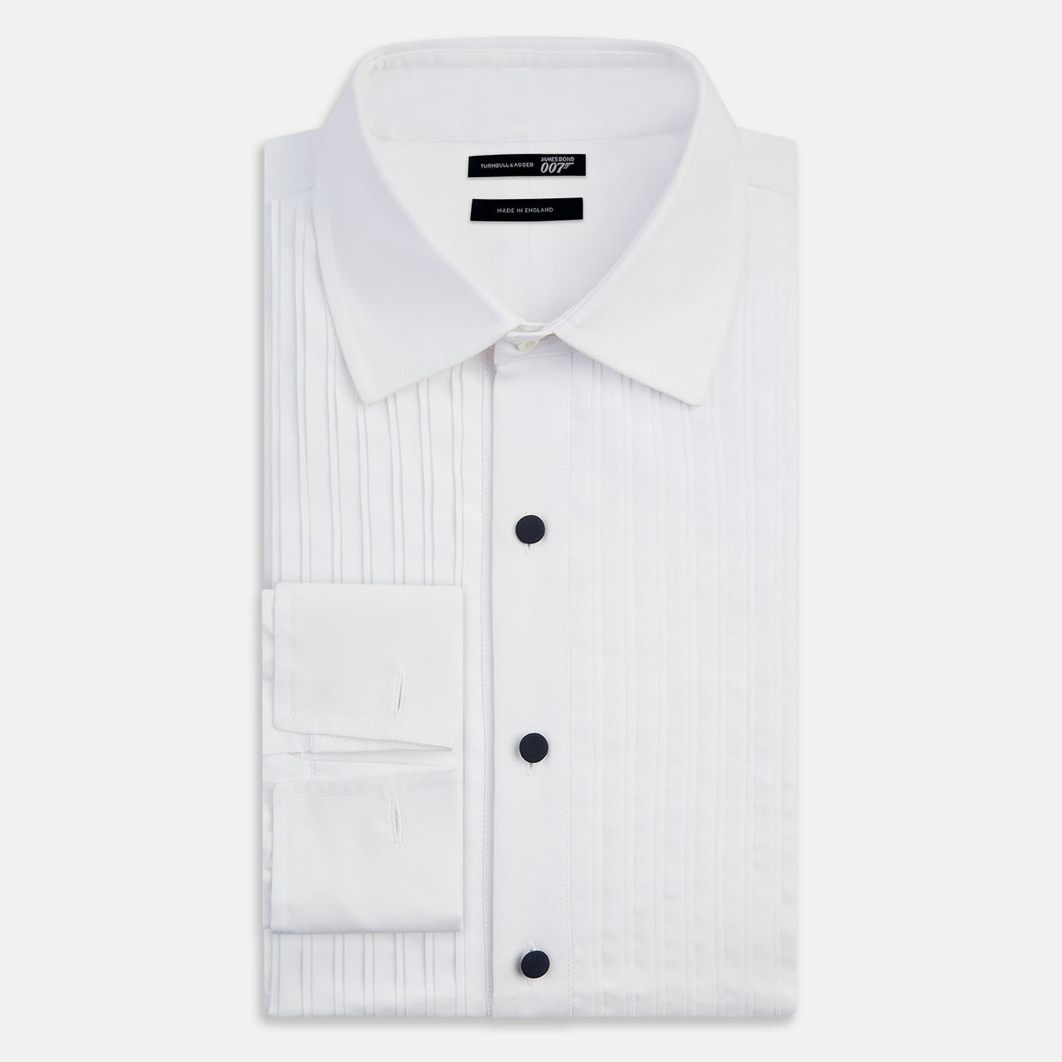 View 5 of product Casino Royale White Dress Shirt in Cotton