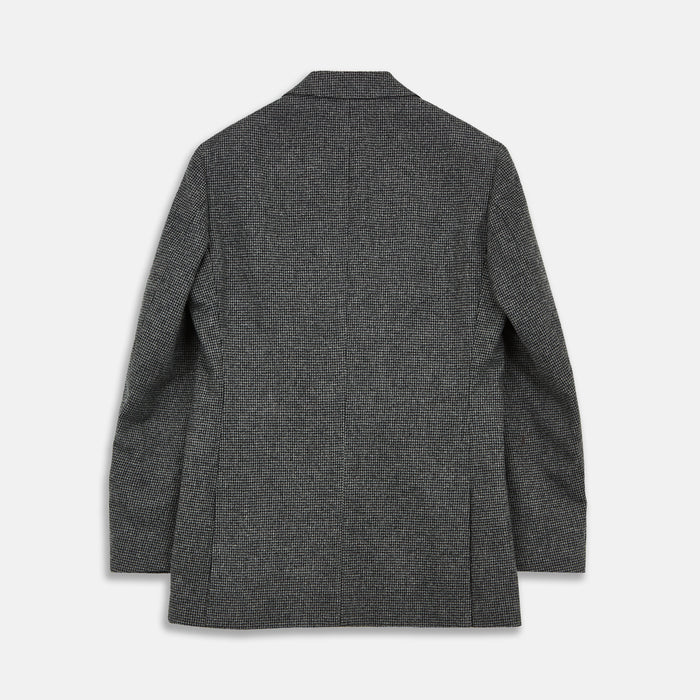 Charcoal Houndstooth Flannel Jacket Image 4