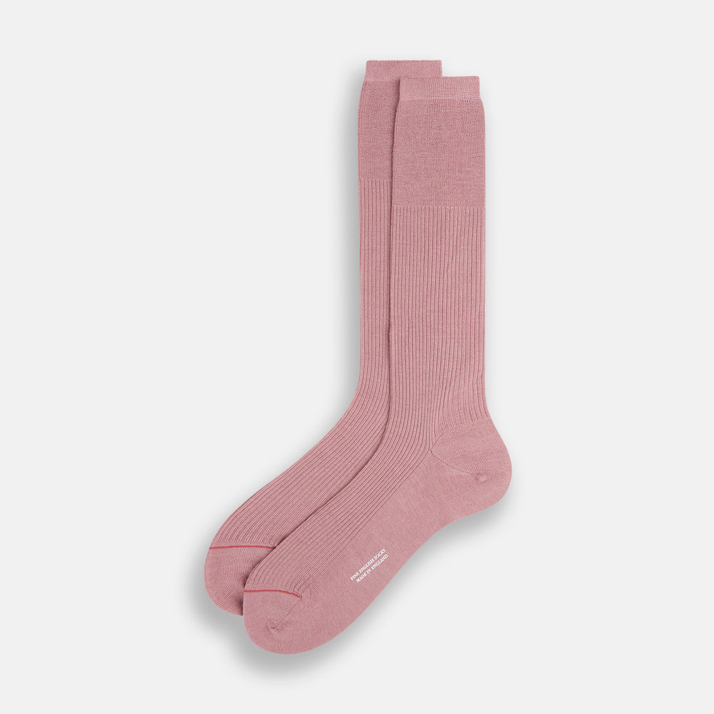 Rose Mid-Length Merino Socks