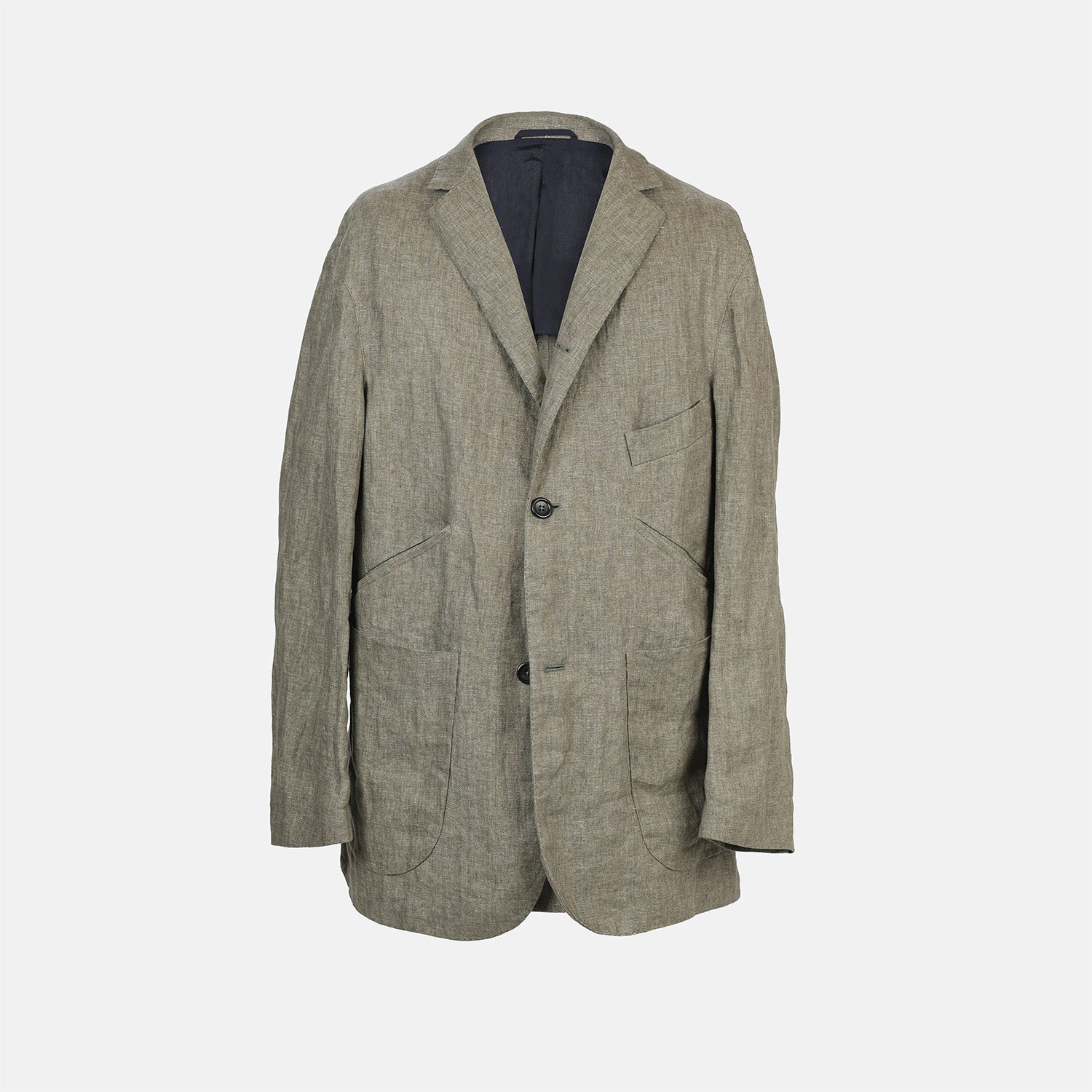 View 1 of product Riviera Olive Oversized Blazer in Linen