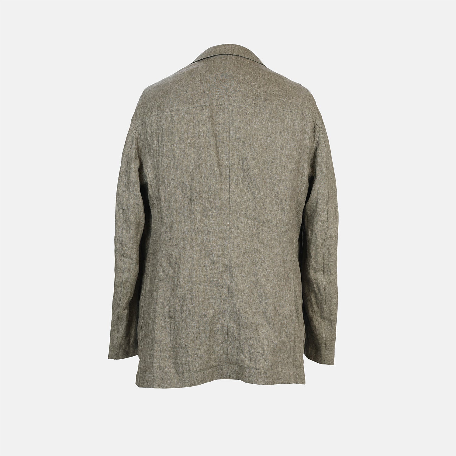 View 2 of product Riviera Olive Oversized Blazer in Linen