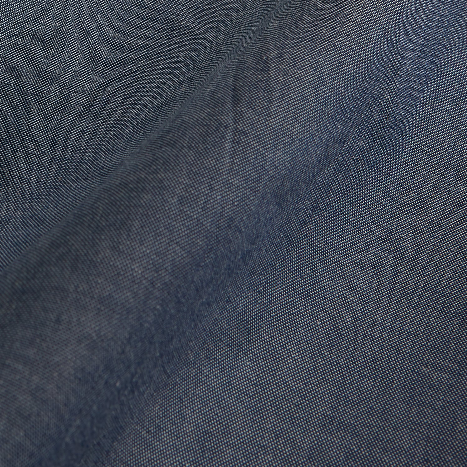 View 4 of product Plain Blue Oxford Weekend Fit Shirt with Derby Collar and 1-Button Cuffs