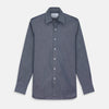 View 1 of product Plain Blue Oxford Weekend Fit Shirt with Derby Collar and 1-Button Cuffs