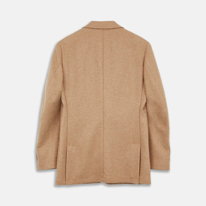 Camel Merino Wool Blazer Image 2
