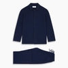 View 1 of product Navy Cashmere Knitted Traditional Pyjama Set