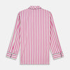 View 8 of product Pink Candy Stripe Cotton Traditional Pyjamas