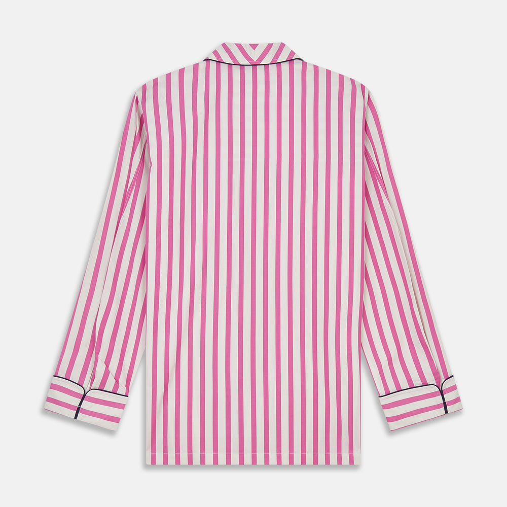 Pink Candy Stripe Cotton Traditional Pyjamas