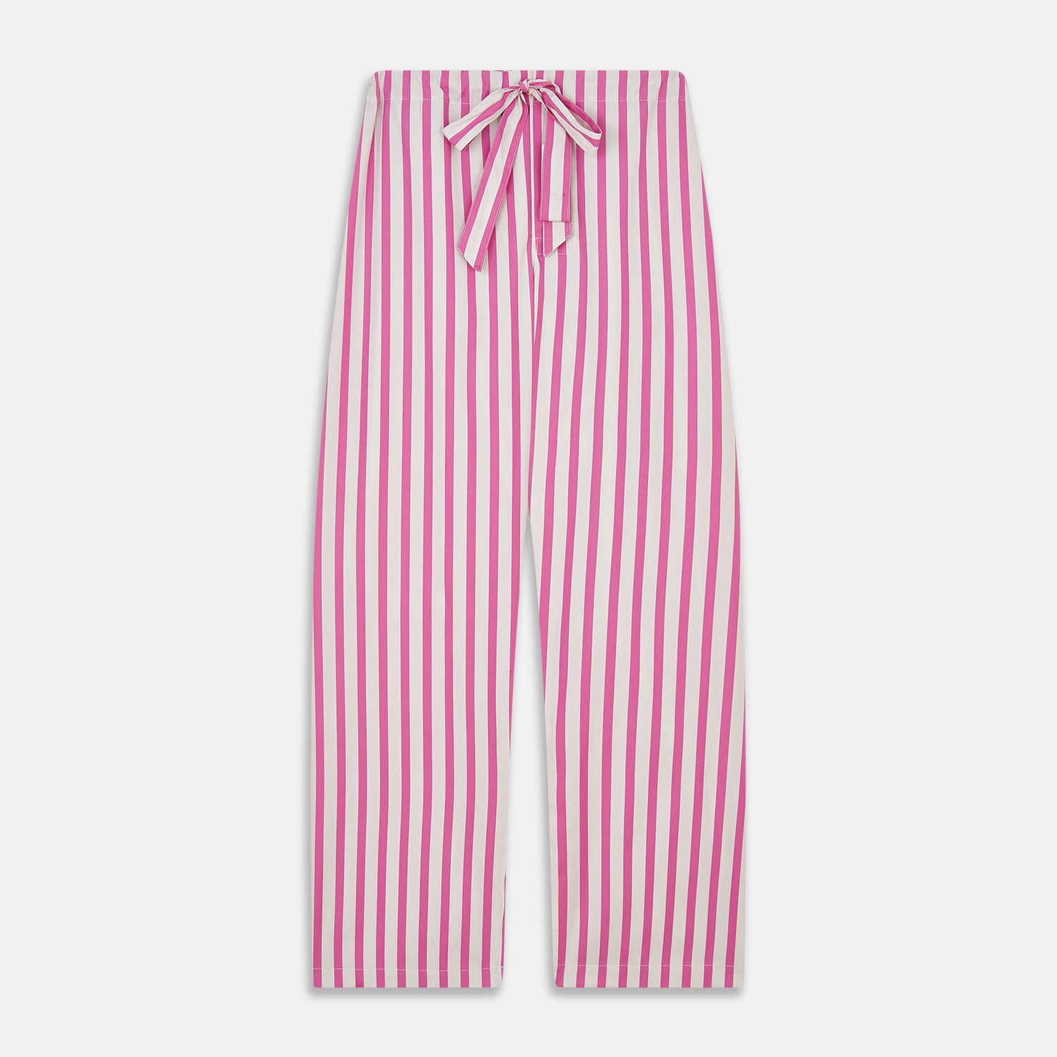 View 7 of product Pink Candy Stripe Cotton Traditional Pyjamas