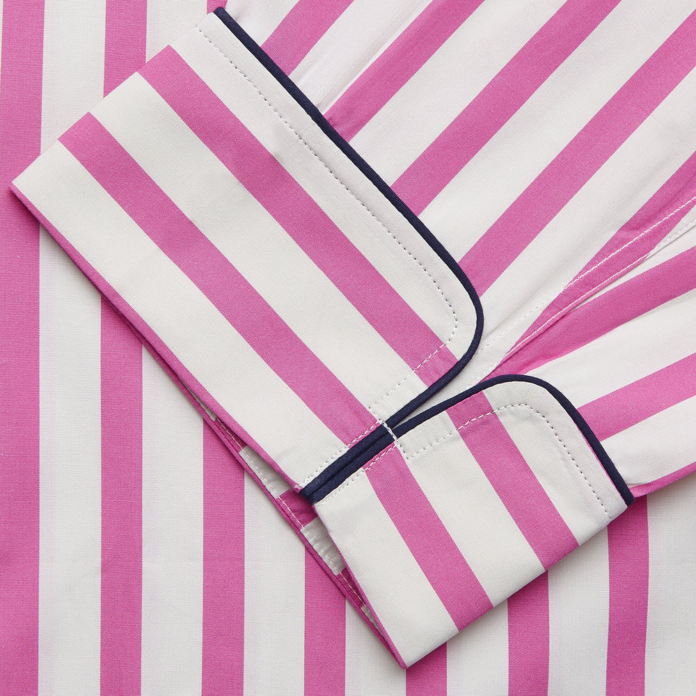 Pink Candy Stripe Cotton Traditional Pyjamas