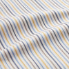 View 4 of product Yellow Multi Stripe Regular Fit Shirt with T&A Collar and 3 Button Cuffs
