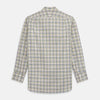 View 5 of product Green Multi Check Regular Fit Shirt with T&A Collar and 3 Button Cuffs