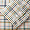 View 3 of product Green Multi Check Regular Fit Shirt with T&A Collar and 3 Button Cuffs