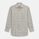 Green Multi Check Regular Fit Shirt with T&A Collar and 3 Button Cuffs