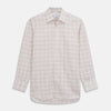 View 1 of product Red Multi Check Regular Fit Cotton-Cashmere Shirt with T&A Collar and 3 Button Cuffs