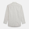 Brown Multi Check Regular Fit Cotton-Cashmere Shirt with T&A Collar and 3 Button Cuffs