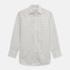 View 1 of product Brown Multi Check Regular Fit Cotton-Cashmere Shirt with T&A Collar and 3 Button Cuffs