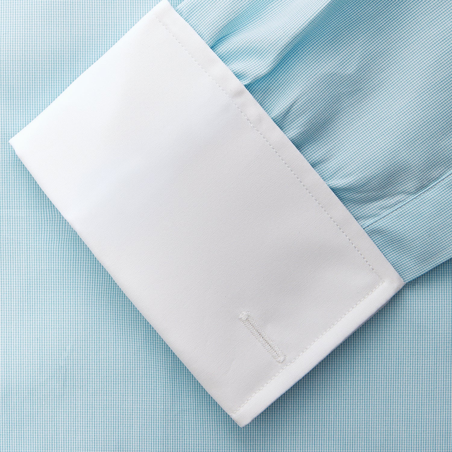 View 4 of product Green Micro-Check Regular Fit Shirt with White T&A Collar and Double Cuffs