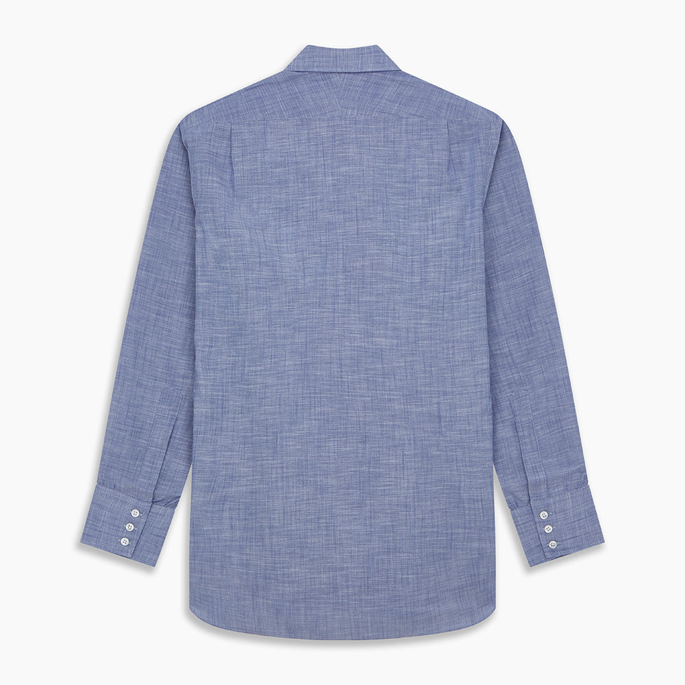 Blue Chambray Cotton Regular Fit Mayfair Shirt