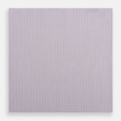 Hand Rolled Purple Graph Check Handkerchief Image 2