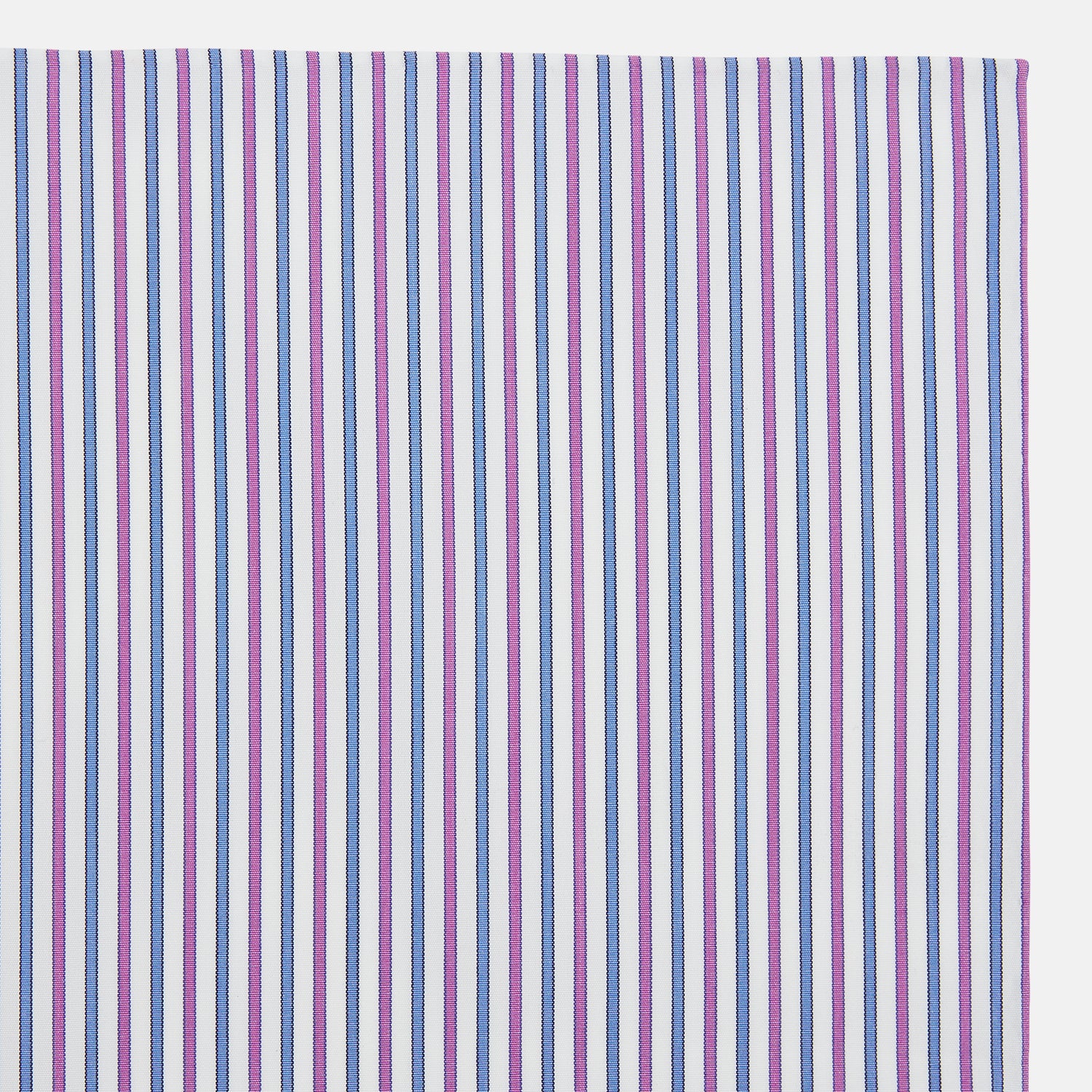 View 2 of product Hand Rolled Purple and Blue Track Stripe Handkerchief