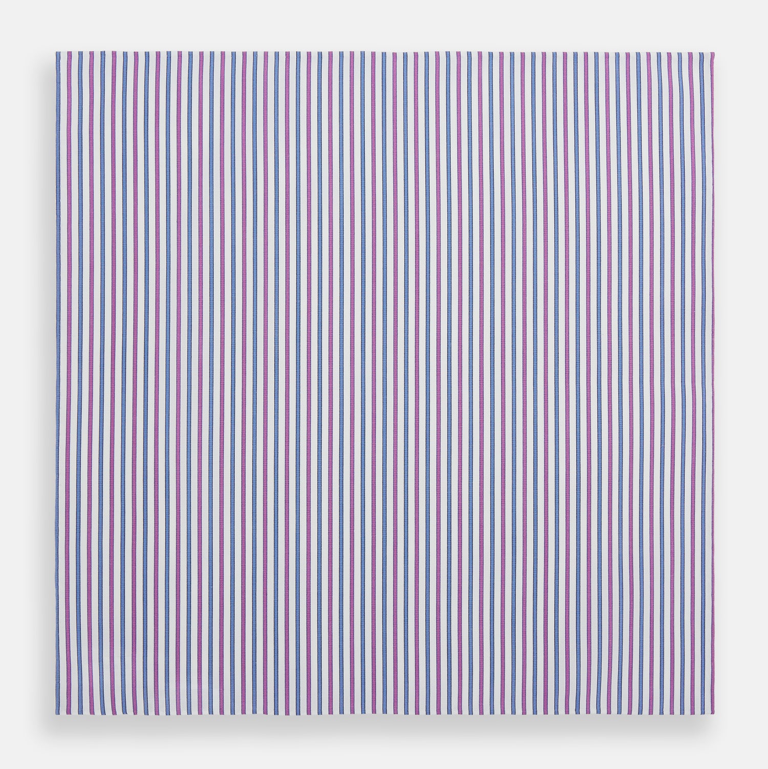 View 3 of product Hand Rolled Purple and Blue Track Stripe Handkerchief
