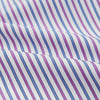 View 4 of product Hand Rolled Purple and Blue Track Stripe Handkerchief