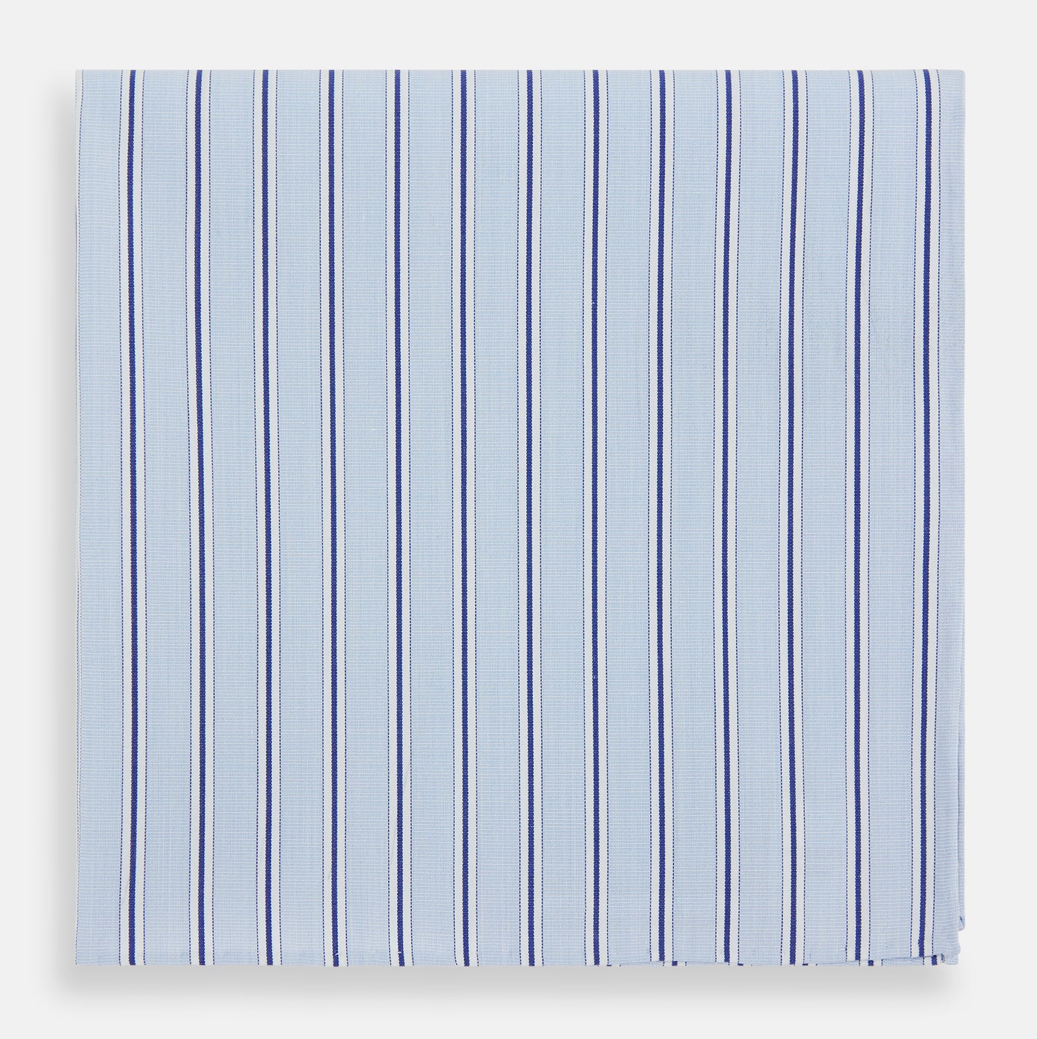 View 1 of product Hand Rolled Blue Multi Stripe Handkerchief