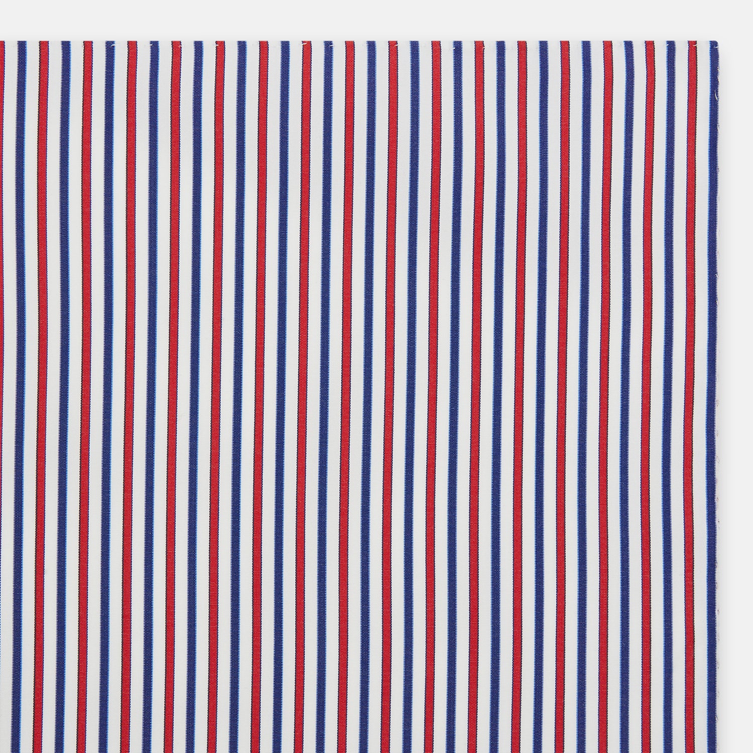 View 2 of product Hand Rolled Red and Blue Track Stripe Handkerchief