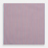 Hand Rolled Red and Blue Track Stripe Handkerchief