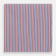 Hand Rolled Red and Blue Track Stripe Handkerchief