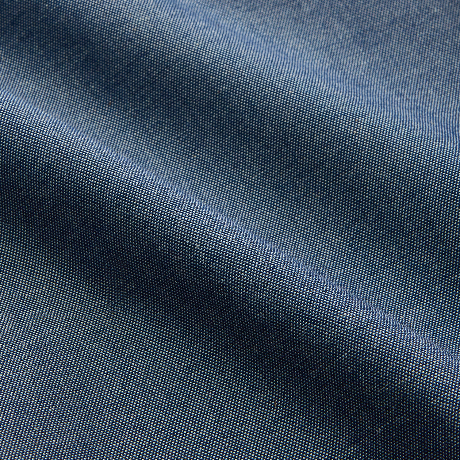 View 4 of product Blue Chambray Weekend Fit Nevis Cotton Shirt With Dorset Collar And 1-Button Cuffs