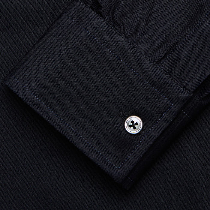 Navy Weekend Fit Hayne Shirt With Dorset Collar And 1-Button Cuffs Image 2