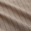 View 6 of product Beige Stripe Cotton Holiday Fit Shirt with Revere Collar & Single Button Cuff