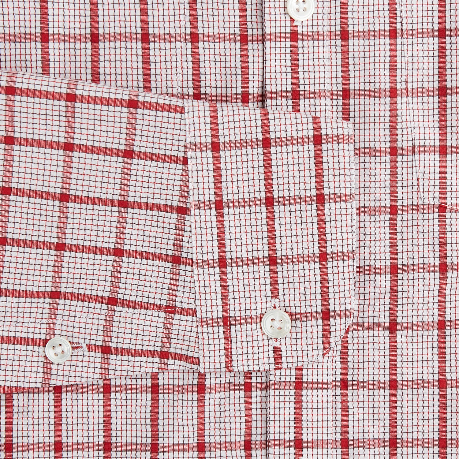 View 3 of product Red Graph Overlay Check Piccadilly Shirt