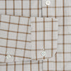 View 3 of product Brown Graph Overlay Check Piccadilly Shirt
