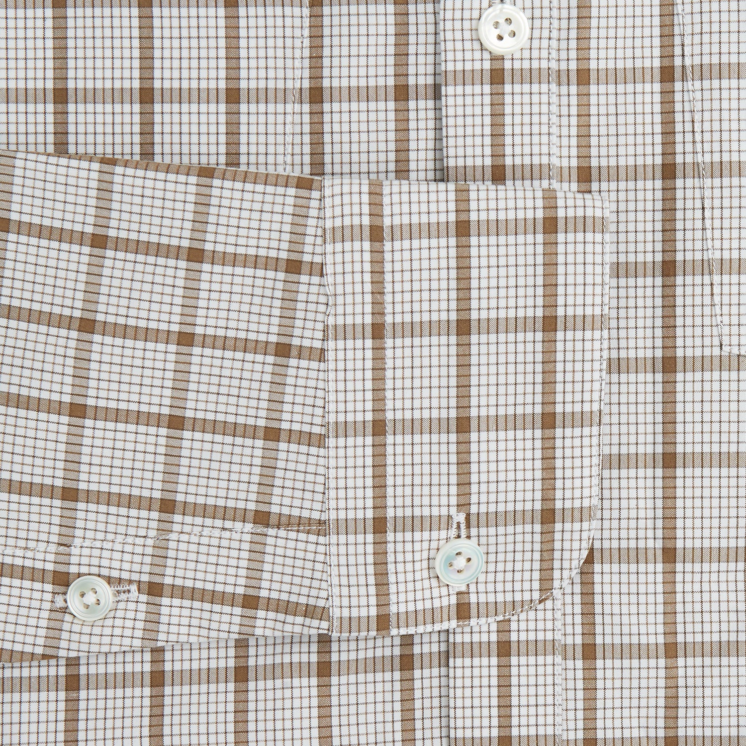 View 3 of product Brown Graph Overlay Check Piccadilly Shirt