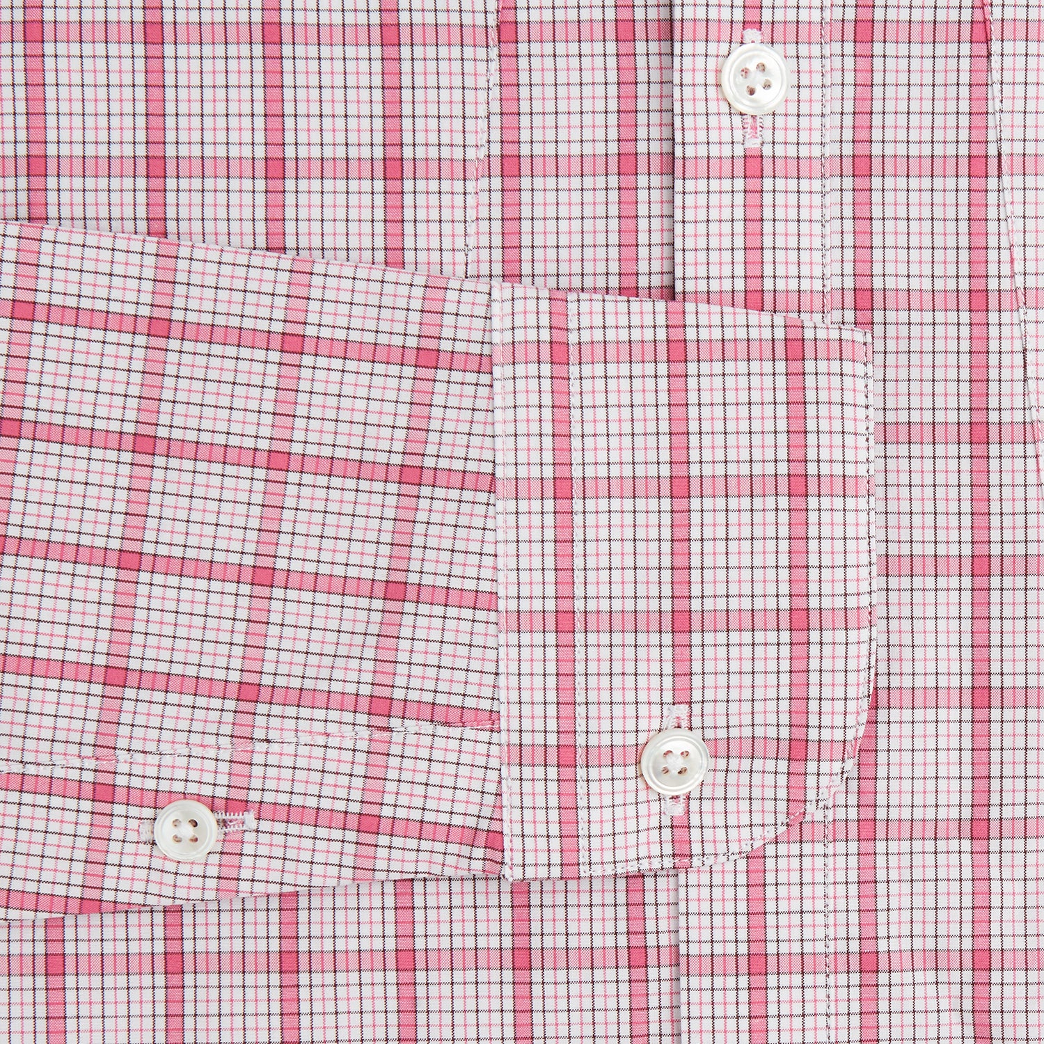 View 3 of product Pink Graph Overlay Check Piccadilly Shirt