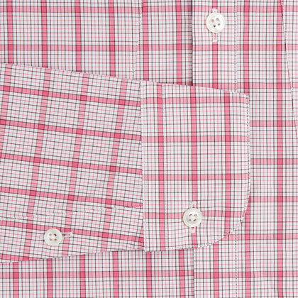Pink Graph Overlay Check Piccadilly Shirt Image 2