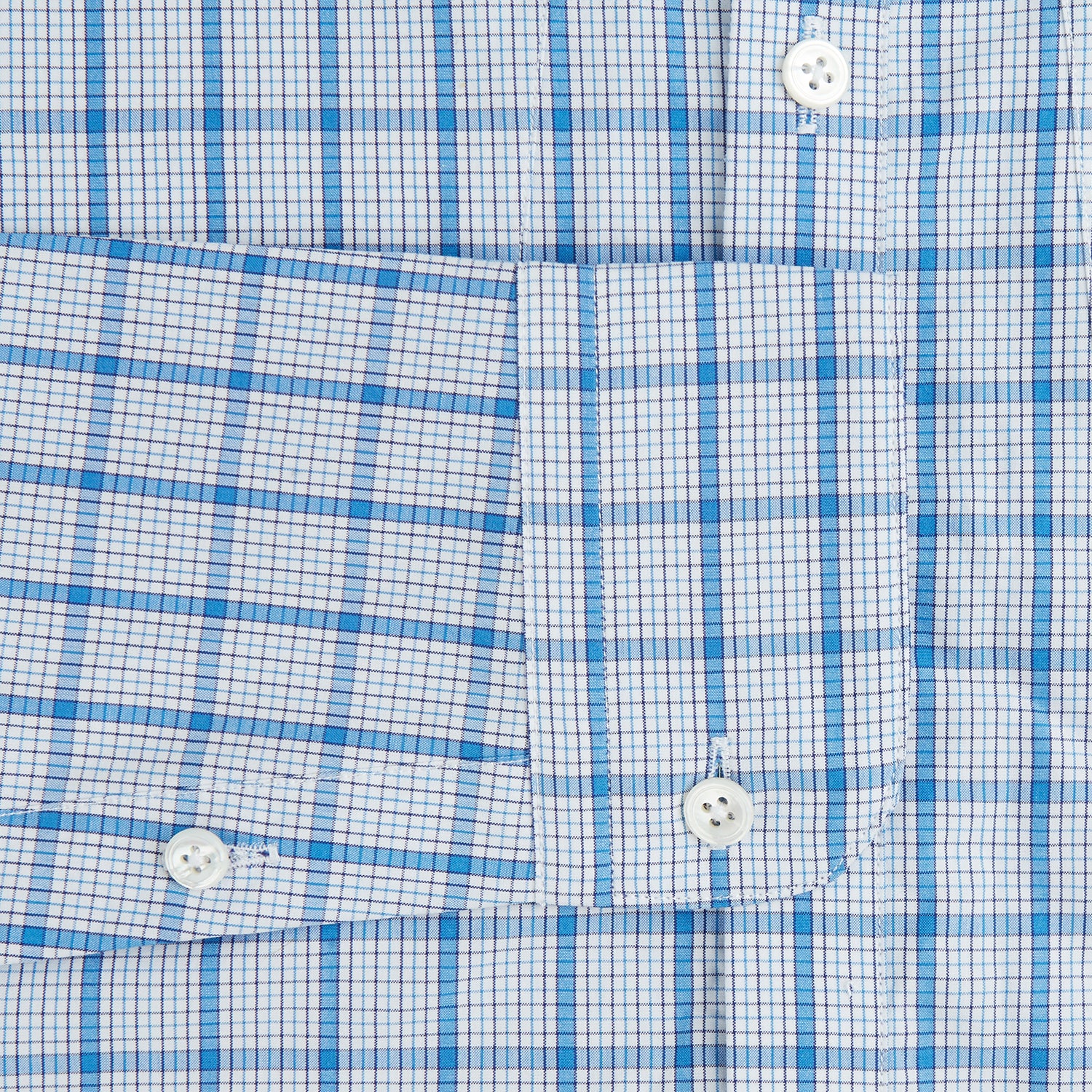 Blue Graph Overlay Check Piccadilly Shirt – Turnbull & Asser