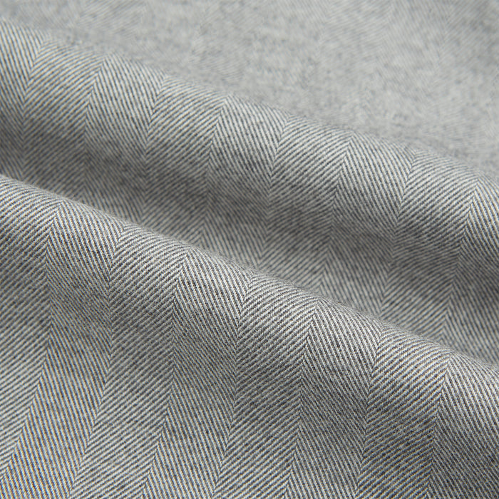 Grey Herringbone Chelsea Shirt Image 5