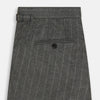 View 4 of product Grey Pinstripe Henry Trousers