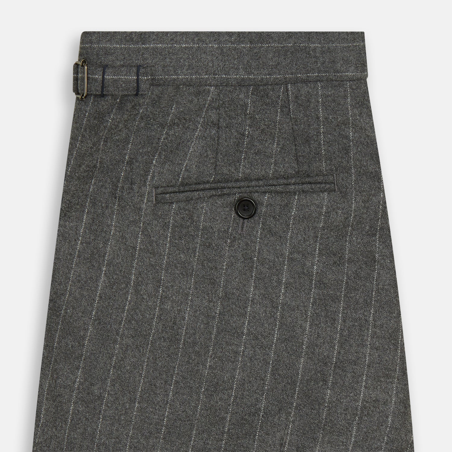 View 4 of product Grey Pinstripe Henry Trousers