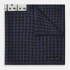 View 4 of product Casino Royale Midnight Blue Straight Flush Pocket Square in Silk